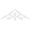 Ekena Millwork Pitch Whitman Architectural Grade PVC Gable Pediment, 60"W x 20"H x 1"P (8/12) GPP060X020X100WHI - alternate 3
